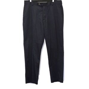 Roundtree & Yorke‎ Mens 36x29 Black Inno Flex Waistband Cotton Dress Pants